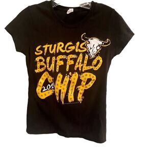 Sturgis Buffalo Chip 2014 Baby Tee Size Small Bling Biker Motorcycle